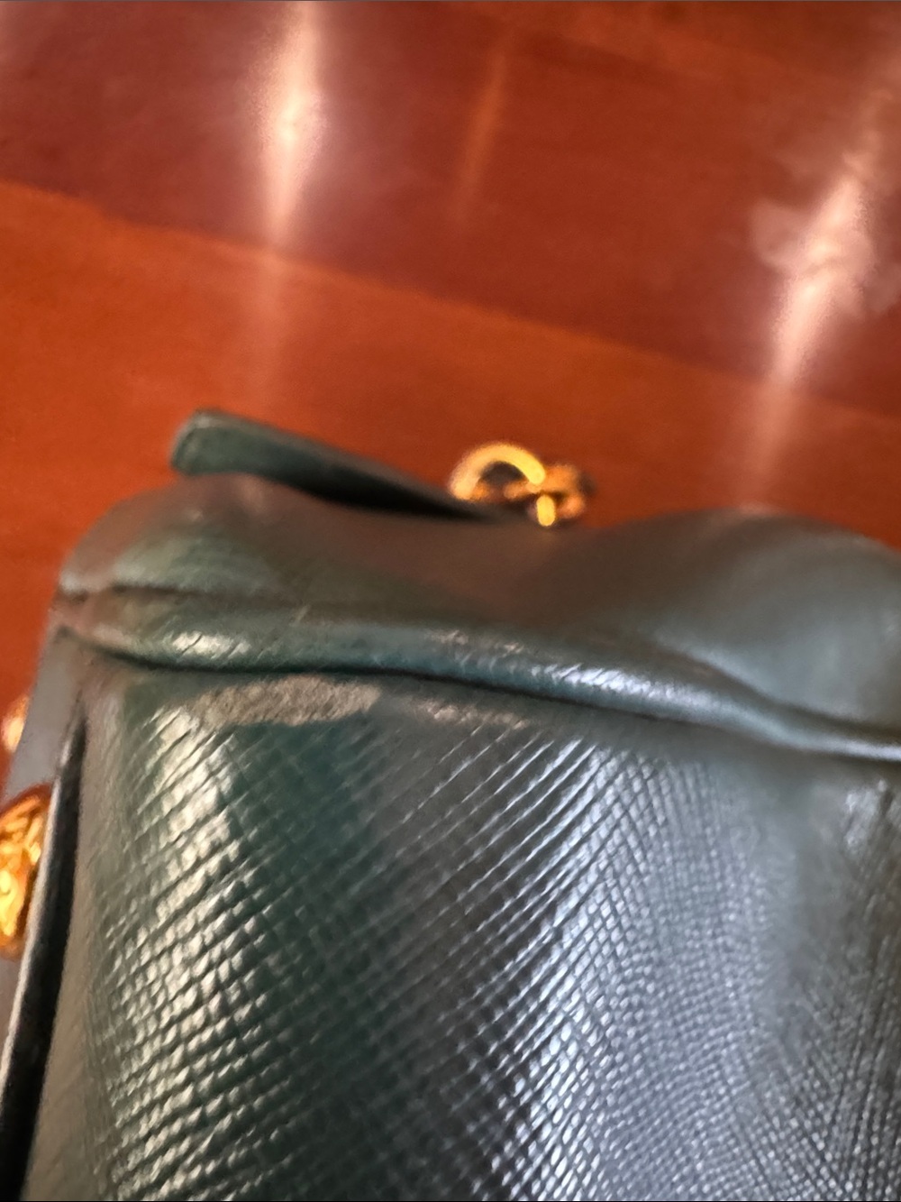 PRADA Milano Saffiano Leather Medium Boston Bag Certified Authenic - Picture 7 of 14